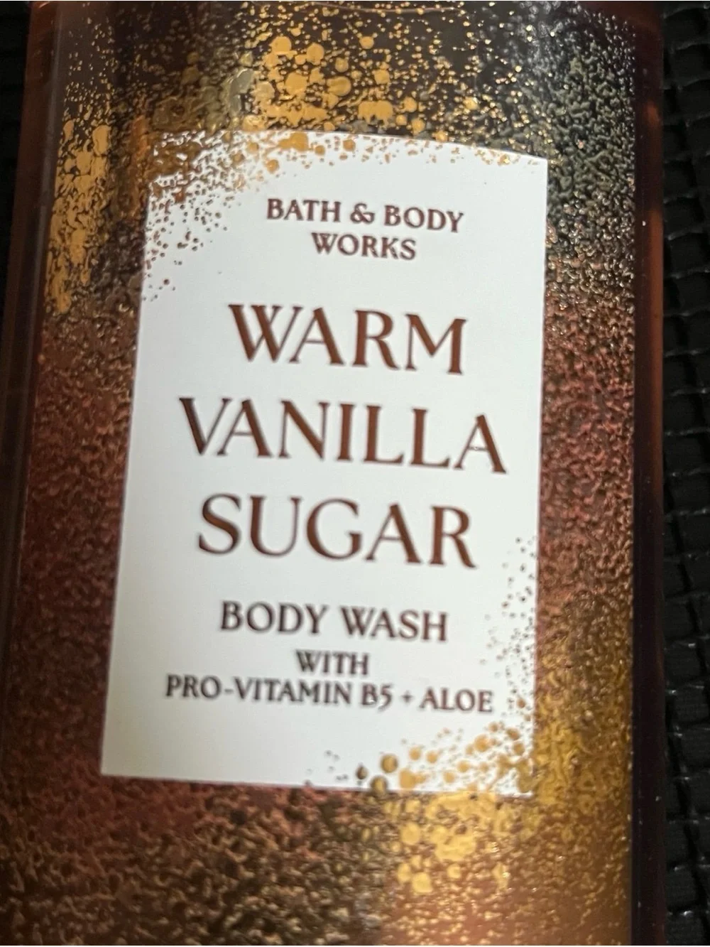 Bath & Body Works Warm Vanilla Sugar Body Wash - Copper & Gold